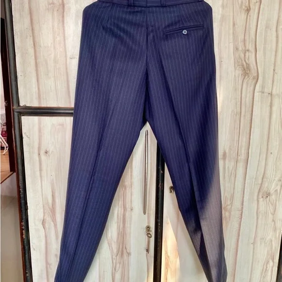 Designer wear blue 3 piece suit includes Jacket waistcoat & trousers. - Picture 5 of 8